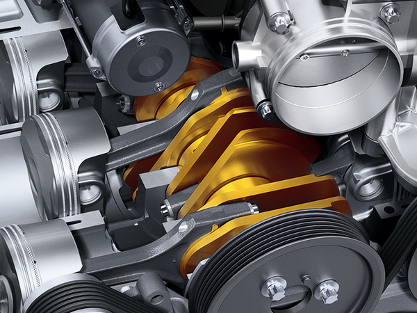 Technische Darstellung von Motorkolben