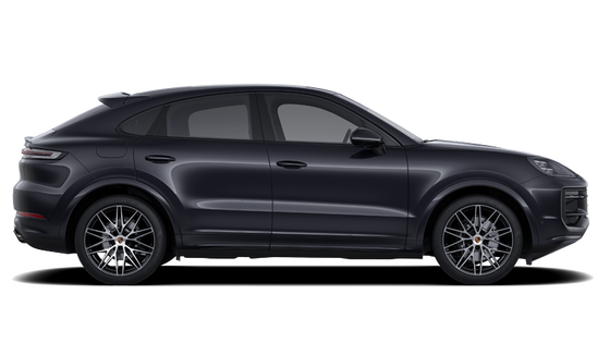 Cayenne in Schwarz in seitlicher Ansicht