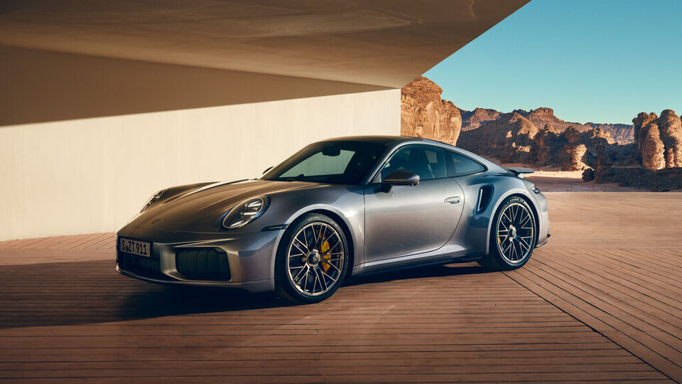 Porsche 911 Turbo S in Grau